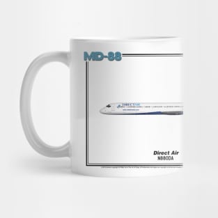 McDonnell Douglas MD-88 - Direct Air (Art Print) Mug